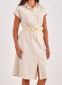 Shirt dress με δετό ζωνάκι ONLY 15320260
