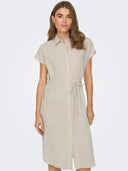 Shirt dress με δετό ζωνάκι ONLY 15320260