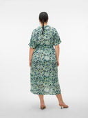 Shirt dress με print plus size Vero Moda curve 10282477 - Πράσινο - thefashionproject.gr - VERO MODA CURVE