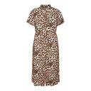 Shirt dress με print plus size Vero Moda Curve 10300128 - Leopard - thefashionproject.gr - VERO MODA CURVE
