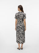 Shirt dress με print Vero Moda 10297365 - Λευκό/Μαύρο - thefashionproject.gr - VERO MODA