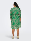 Shirt dress με σχέδιο φύλλα plus size Carmakoma 15322842 - Πράσινο - thefashionproject.gr - CARMAKOMA