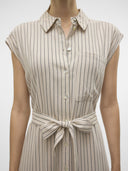 Shirt dress ριγέ αμάνικο με λινό Vero Moda 10282532