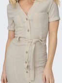 Shirtdress με λινό ONLY 15347210