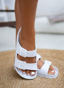 Slides με ανατομικό πάτο Plakton 760010 - Λευκό - thefashionproject.gr - Plakton
