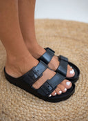 Slides με ανατομικό πάτο Plakton 760010 - Μαύρο - thefashionproject.gr - Plakton