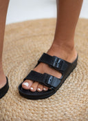 Slides με ανατομικό πάτο Plakton 760010 - Μαύρο - thefashionproject.gr - Plakton