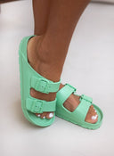 Slides με ανατομικό πάτο Plakton 760010 - Μέντα - thefashionproject.gr - Plakton