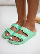 Slides με ανατομικό πάτο Plakton 760010 - Μέντα - thefashionproject.gr - Plakton