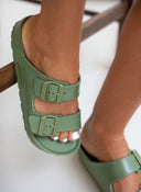 Slides με ανατομικό πάτο Plakton 760010 - Χακί - thefashionproject.gr - Plakton