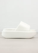 Slides με φαρδιά φάσα - Λευκό - thefashionproject.gr - The Fashion Project