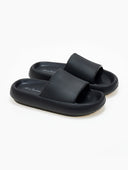 Slides με φαρδιά φάσα - Μαύρο - thefashionproject.gr - The Fashion Project
