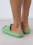 Slides με φαρδιά φάσα - Πράσινο - thefashionproject.gr - The Fashion Project