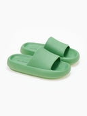 Slides με φαρδιά φάσα - Πράσινο - thefashionproject.gr - The Fashion Project