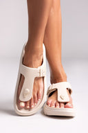 Slides με τοκά - Μπεζ - thefashionproject.gr - Jelly Vitamin