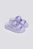 Slides με τοκάδες στο ίδιο χρώμα - Λιλά - thefashionproject.gr - Hellobland - 23933070002