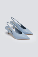 Slingback γόβες μυτερές CORINA - Γαλάζιο - thefashionproject.gr - CORINA