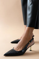 Slingback γόβες με pattern CORINA