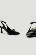 Γόβες slingback λουστρίνι με print TFP