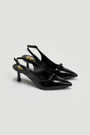 Γόβες slingback λουστρίνι με print TFP