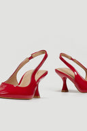 Γόβες Slingback μυτερές λουστρίνι ERYNN