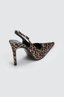 Γόβες μυτερές slingback σατέν TFP
