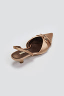 Slingback σατέν γόβες με φιόγκο CORINA