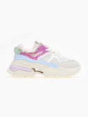 Sneakers chunky με glitter και στρας 