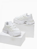 Sneakers chunky με σχέδιο - Λευκό - thefashionproject.gr - Ideal shoes
