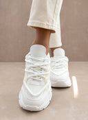 Sneakers chunky με σχέδιο - Λευκό - thefashionproject.gr - Ideal shoes