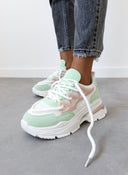 Sneakers chunky με σχέδιο - Πράσινο - thefashionproject.gr - Ideal shoes
