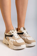 Sneakers chunky σε συνδυασμό υλικών ERYNN