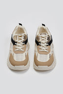 Sneakers chunky σε συνδυασμό υλικών ERYNN