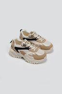 Sneakers chunky σε συνδυασμό υλικών ERYNN