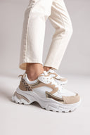 Sneakers chunky σε συνδυασμούς υλικών ERYNN