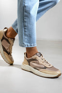 Sneakers δερμάτινα CARMELA 161839 - Μπεζ - thefashionproject.gr - CARMELA