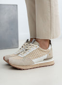 Sneakers δερμάτινα με συνδυασμό υλικών GIOSEPPO