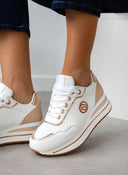 Sneakers flatforms με διχρωμία