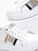 Sneakers flatforms με glitter
