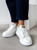 Sneakers flatforms με glitter