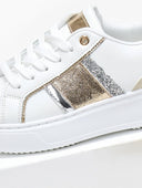 Sneakers flatforms με glitter