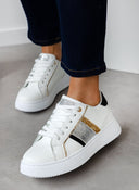 Sneakers flatforms με glitter - Μαύρο - thefashionproject.gr - ERYNN