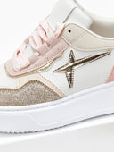 Sneakers flatforms με glitter - Ροζ - thefashionproject.gr - ERYNN