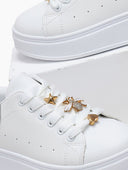 Sneakers flatforms με μεταλλικά στοιχεία