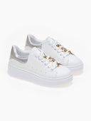 Sneakers flatforms με μεταλλικά στοιχεία