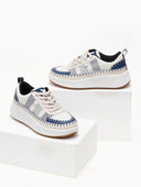 Sneakers flatforms με πλεκτό σχέδιο Xti 143257