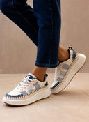 Sneakers flatforms με πλεκτό σχέδιο Xti 143257 - Μπλε σκούρο - thefashionproject.gr - Xti Footwear