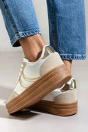 Sneakers flatforms με ψηλή σόλα ERYNN - Μπεζ - thefashionproject.gr - ERYNN