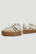 Sneakers flatforms με ψηλή σόλα ERYNN - Μπεζ - thefashionproject.gr - ERYNN