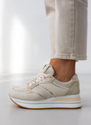 Sneakers flatforms με ύφασμα